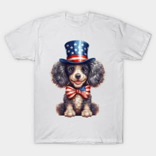 4th of July Poodle T-Shirt